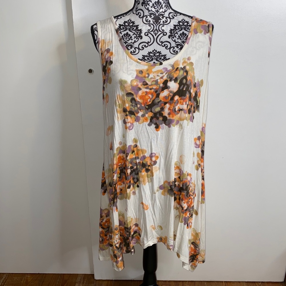 Relativity Size 3X Blurred Color Splats Tank Top